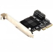 Resim Pcı-E - 5 Sata3.0 Adaptörü Kart Masaüstü Genişletme Kartı 