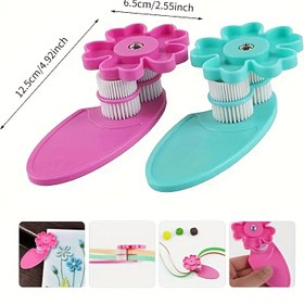 Resim Kolay Kullanım, Hafif Plastik Çiçek Şekilli Kağıt Döndürücü - DIY Origami ve El Sanatları için İdeal, Dalgalı Etkiler Oluşturmak İçin Zaman Kazandırıcı Aracı, El Sanatları Aracı | Dekoratif Kağıt Döndürücü | Dayanıklı El Sanatları Malzemesi, Kağıt El Sanatları Malzemeleri 