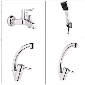 Resim Erce Banyo.Mutfak.Lavabo Batarya Seti .Duş Seti Krom 