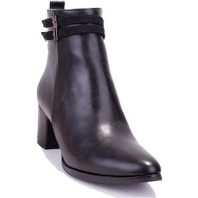 Resim Dagoster Dza07-928565 Siyah Klasik Topuklu Kadın Bot 001 