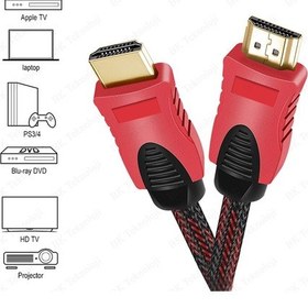 Resim Yüksek Hızlı Full HD 3D Örgülü HDMI Kablo - 1.5 Metre 