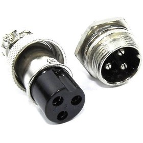 Resim Neevoyu Gx16-3 Uçak Kablosu Bağlantı Seti - 3 İç Çelikli Erkek+dişi Soketler 5 Adet 