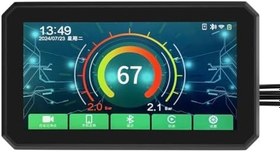 Resim Motosiklet Navigasyon 5,5 inç Ekran GPS IP67 Su Geçirmez Carplay Motosiklet Android olmadan Oto Monitör 