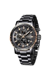 Resim Lige Çelik Siyah Lüks 1. Sınıf Erkek Kol Saati 