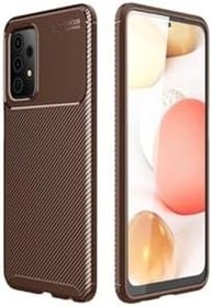 Resim Galaxy A72 Kılıf Negro Karbon Görünümlü Silikon Kapak + Ekran Koruma 4003 