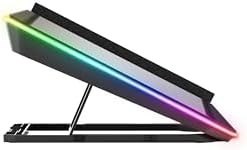 Resim Classone Gaming GT200 Laptop Soğutucu Notebook Stand, 3000 RPM,10 RGB ışık kontrolü, 15.6-17 inch, Hız kontrolü, 2 Büyük fan,Telefon standı, 1 TYPE-C Usb,1 USB 