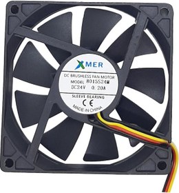 Resim Buharaelektronik 80X80X15Mm 24V 0.20A 3P Xmer Fan 