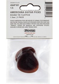 Resim Jim Dunlop Americana Picks 494p101 - 1.5 MM 3 Adet Pena 