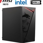 Resim Xaser SHIELD X3 i5-14400F 16 GB 512 GB M.2 Nvme SSD 2 GB GT610 Free Dos Masaüstü Bilgisayar 