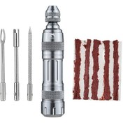 Resim Taşınabilir Tubeless Bisiklet Lastiği Tamir Takımı Mtb Yol Bisikleti İçin Bisiklet Lastiği Yama Takımı Gümüş 