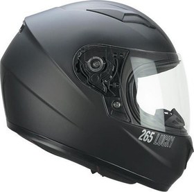 Resim CGM 265A LUCKY MONO ÇOCUK KAPALI MOTOSİKLET KASKI Siyah / YL 