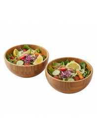 Resim Bambu Yuvarlak Çerez Kasesi Bambu Kase 2 Adet 11.5cm X 7cm Bambu 