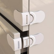 Resim Çekmeceler, Dolaplar, Buzdolabı, Mayalama İçin 5'li Paket Güvenlik Dolap Kilitleri, ABS Malzeme, Ftalat İçermez, Kolay Kurulum, Matkap Gerektirmez, Güçlü Yapıştırıcı, Tatiller İçin İdeal Hediye 