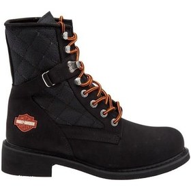 Resim Harley Davidson HARLEY DAVIDSON NEW WORKER KADIN SİYAH NUBUK BOT Siyah 