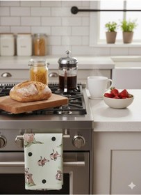 Resim Cath Kidston Desenli Mutfak Kurulama Bezi 1-adet Açık Yeşil 