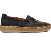 Resim Ayakmod 394162 Siyah Hakiki Deri Kadın Loafer Ayakkabı 001 