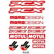 Resim PROMOT Motorsiklet Aksesuar Ekipman Sticker Kask Grenaj Laptop Sticker Seti 0055 