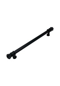 Resim Nobel Akyaka Çizgili Siyah Metal Dolap Kulpu Mobilya Ve Mutfak Dolap Kulpu Siyah 224mm 2 Adet Siyah 