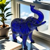 Resim 1 adet Cam Fil Figürin, Kristal Fil Dekor, Sanatsal Cam El Sanatları, Oturma Odası, Ofis, Açılış, Ev Hediyesi için İdeal 