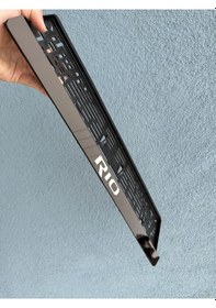 Resim Kia Rio 3d Kabrtmalı Pleksi Araba Plakalığı 1 Takım 