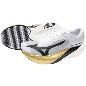 Resim Mizuno Hyperwarp Pure Erkek Koşu Ayakkabısı Gri / Altın Çok Renkli 