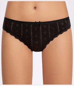 Resim Jakarlı Transferli Ribana Bikini Külot 001 