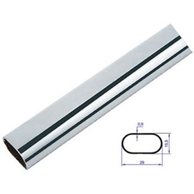 Resim Krom 3 Metre Oval Askı Borusu (AFX.0060) 