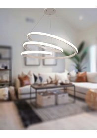 Resim Tt301-by Tt Aydınlatma Yay Modeli Mat Beyaz Beyaz Işık Led Av Beyaz 