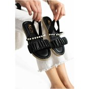 Resim İncili Kadın Sandalet 001 