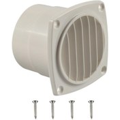 Resim Suntek 7.3cm Rv Oluklu Panjurlu Hortum Havalandırma Beyaz 