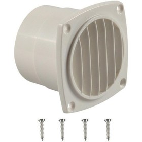 Resim Suntek 7.3cm Rv Oluklu Panjurlu Hortum Havalandırma Beyaz 