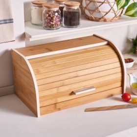 Resim Aesco Aksel Bamboo Ekmek Kutusu 