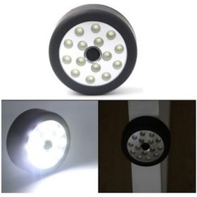 Resim Viptec Kamp Feneri Magnetli-Mıknatıslı Ledli Fener Pilli Kırmızı - Siyah 