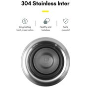 Resim Ulzyvf Çift Katmanlı Paslanmaz Çelik Termos - 12 Saat Sıcak/soğuk, 500ml, Ev/ofis/gezi İçin Siyah Siyah 