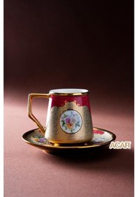 Resim Acar Shp-08263 Stellan 6'lı Kahve Fincan Takımı Çok Renkli 