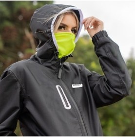 Resim Prosev Corta Vento Korualı Motosiklet Yağmurluk Siyah 