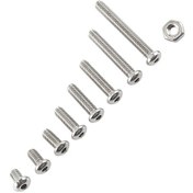 Resim Jeemson A2 Paslanmaz Çelik M2.5 Yuvarlak Baş İç İkizlikli Vida Ve Somun Kombinasyon Seti 300 Adet, Endüstriyel/ev Gereçleri Tamiri İçin 