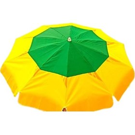 Resim Hsmarket 2 Mt Polyester Kumaş Eğilebilir Plaj Şemsiyesi Bahçe Bidon Hariç (540123047) 