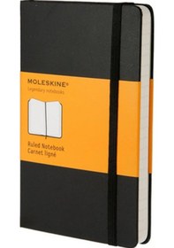 Resim Moleskine 9x14 Sert Çizgili Siyah Butik Defter 