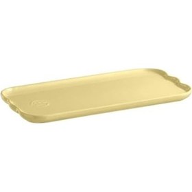 Resim Emile Henry Madeleine Servis Tabağı 2 X 15 X 31,5 Cm Tereyağı Sarısı/vanille Açık Ahşap 