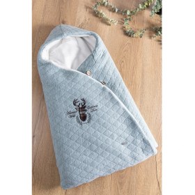 Resim Babymod Geyik Işlemeli Polar Astarlı Kız/erkek Bebek Kundak 