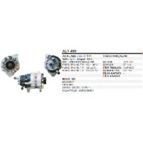 Resim REMARK ALTERNATÖR-MAKO 12V 65A T15 VAKUMLU - REMARK-ALT490 