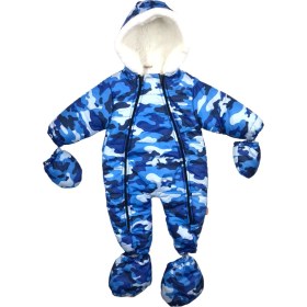 Resim Pukka Giyim Kuzu Kumaş Welsoft Mavi Kamuflaj Kozmonot 