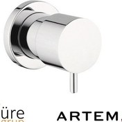 Resim Artema Ankastre Stop Valf Sıva Üstü. Krom A41449 Krom 