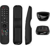 Resim Moveevo Lg Tv Kumanda Koruyucu Kılıfı An-mr21/22/23/24 Gc/n/ga Modeli Tam Kaplama Silikon Siyah Diğer 