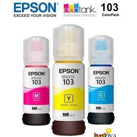 Resim Epson 103 EcoTank L3160 3 Renk Mürekkep Kartuşu 