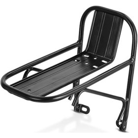 Resim Bisiklet Ön Rafı Alüminyum Alaşımlı Dağ Bisikleti Kargo Bagaj Taşıyıcı Rafı 