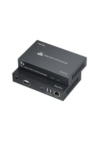 Resim Veggieg 4k 30hz Hdmı Kvm Extender 120 Metre Cat5e/6 Hdmı Menzil Genişletici Uzatıcı 
