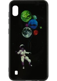 Resim Nettech Samsung Galaxy A10 Uyumlu Desenli Fosfor Seri Arka Koruma 