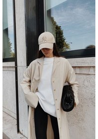 Resim Elif İç Giyim Unisex Ny Nakışlı Bej Kep Şapka Bej 